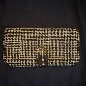 Talbots Houndstooth clutch